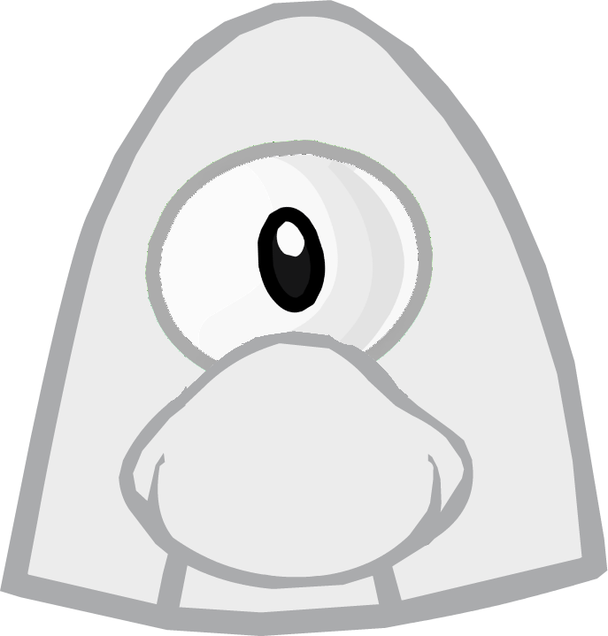 One Eye Icon - Club Penguin Face Paint (687x719), Png Download