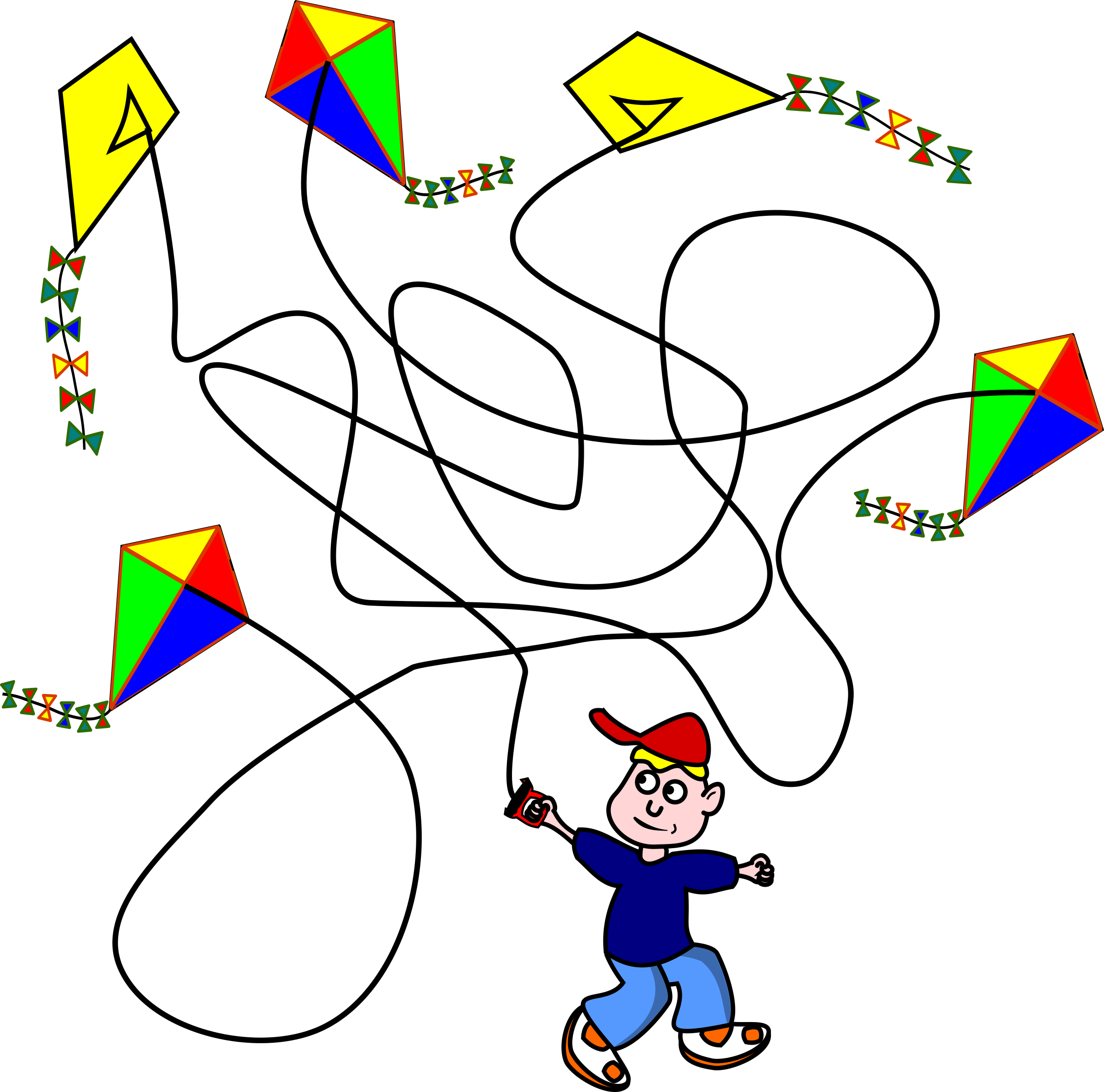Kite String Red Also Used Clipart Schoolfreeware Https - Find Kite (800x792), Png Download