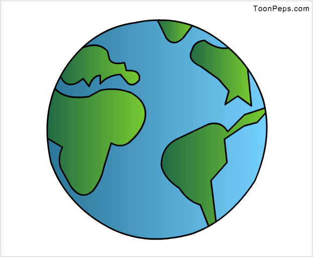 Earth Drawing - Bing Images - Drawing (625x516), Png Download