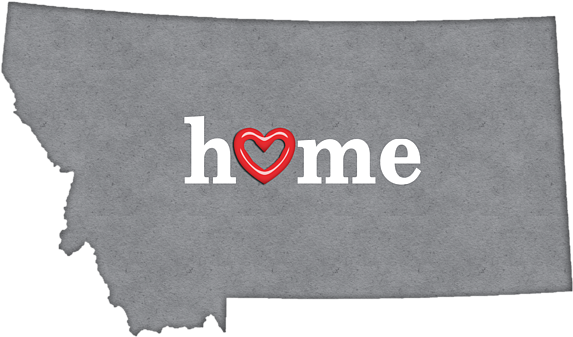 Click And Drag To Re-position The Image, If Desired - Montana With Heart (600x361), Png Download