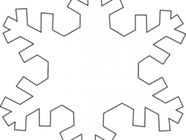 Snowflake Outline - Snowflake (640x480), Png Download