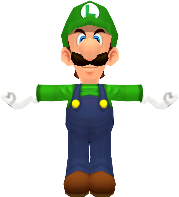 Download Zip Archive - Mario Kart Wii Luigi Model (750x650), Png Download