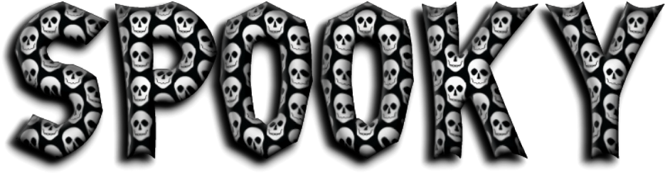 Sticker Text Spooky Skeleton Halloween Mycreation Aleor - Spooky Text Png (1024x1024), Png Download