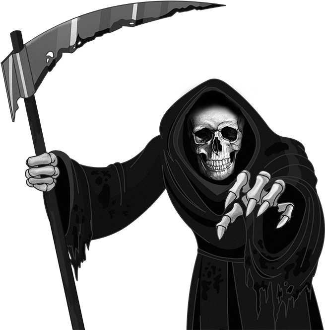 Grim Trails Haunted Attraction Plunges You Deep Into - Reaper Clipart (700x714), Png Download