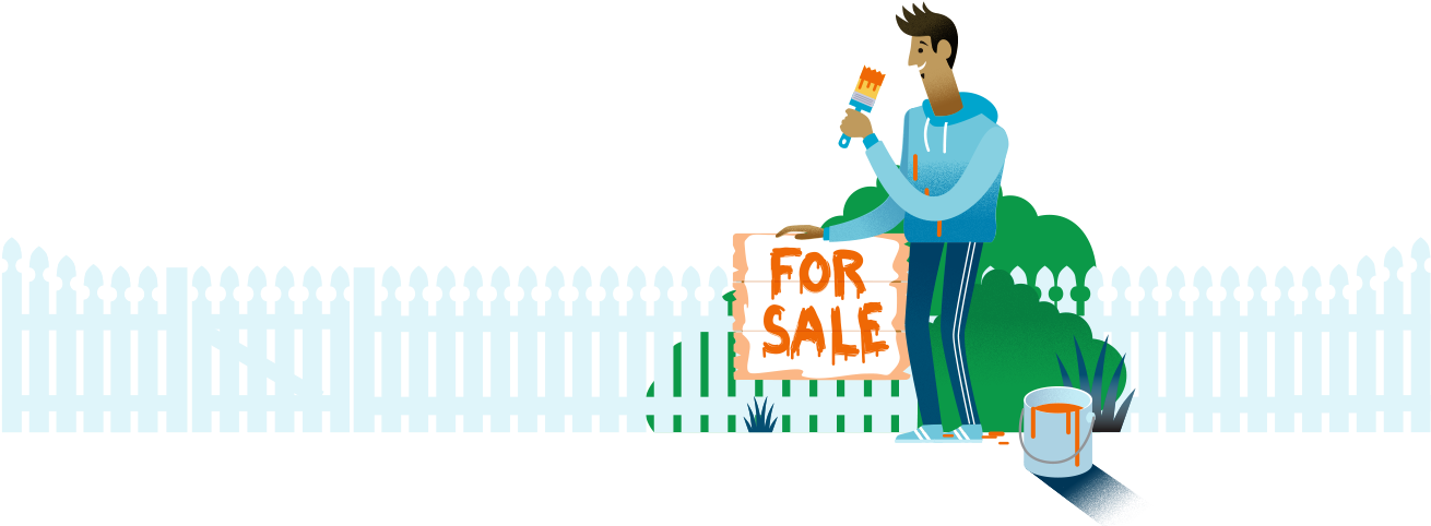 Diy For Sale Sign - Sales (1349x533), Png Download