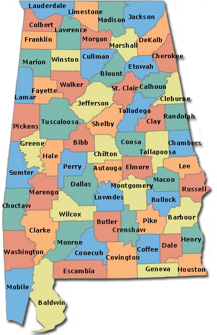 Literary Map Of Alabama Alabama Literary Map - Alabama Map (433x667), Png Download