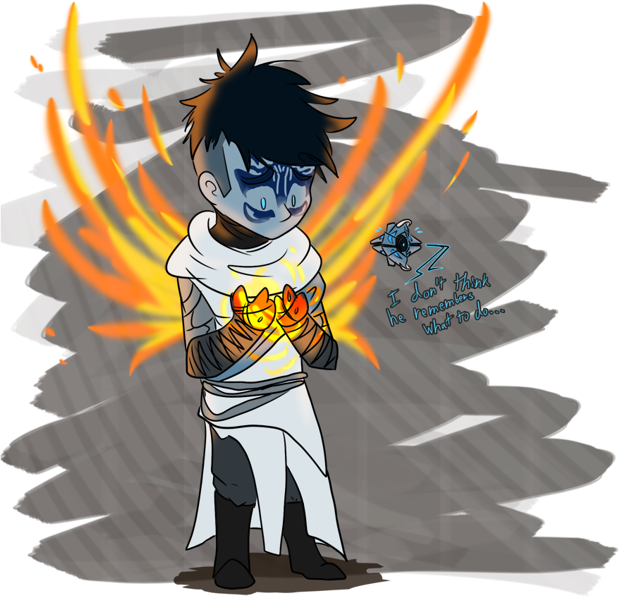 Destiny Destiny The Game Destiny Oc Warlock Heraldic - Cartoon (900x866), Png Download