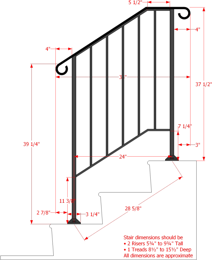 Key Features - Wrought Iron Handrail (852x1030), Png Download