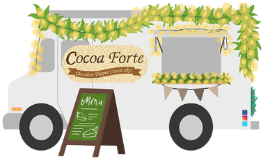 Dessert Truck - Cocoa Forte Dessert Cafe (400x309), Png Download