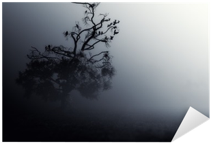 Spooky Tree Dark Night - Mist (400x400), Png Download