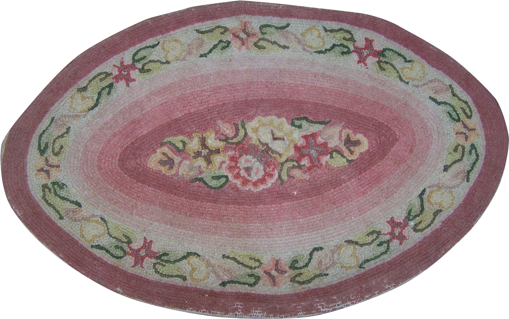 Beautiful Small Oval Hand Hooked Rug Home Decor Accent - Carpet (1776x1776), Png Download