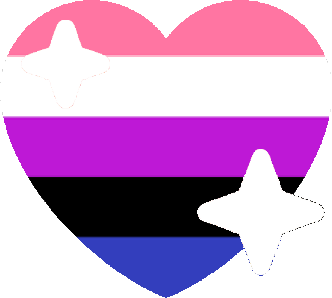 Genderfluid Sparkle Heart Discord Emoji - Discord Gay Pride Emojis (720x720), Png Download