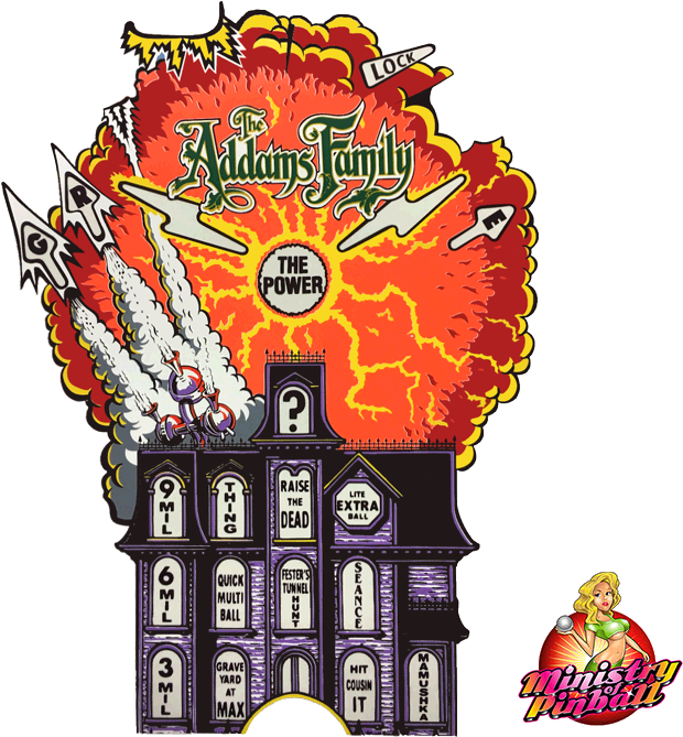 Addams Family Magnet & Mansion Overlay - Addams Family (659x696), Png Download