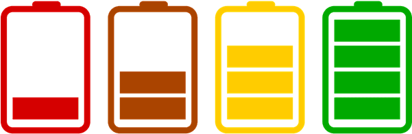 Another Benefit Of Lithium Based Batteries Is The Fact - Battery Charge (600x251), Png Download