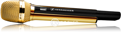 Microphone 24ct Gold Plated - Makeup Brushes (600x600), Png Download