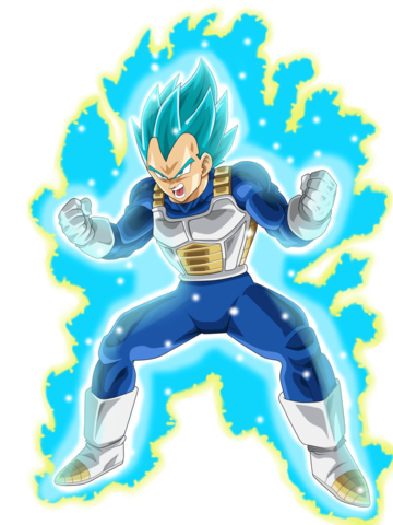 Vegeta Super Saiyan Blue Aura By Frost Z-daveezm - Vegeta Ssj Blue Ki (360x480), Png Download