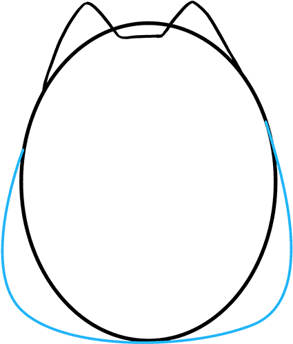 How To Draw Pusheen The Cat - Ovale (680x678), Png Download