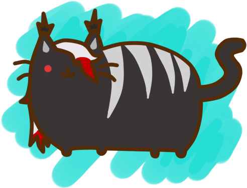Pusheen Arya - Illustration (648x482), Png Download
