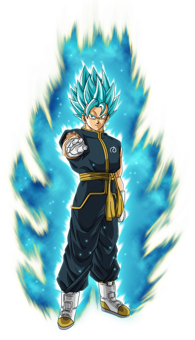Vegito Blue By Aubreiprince On Deviantart - Dragon Ball (694x1150), Png Download