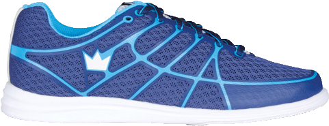 Brunswick Aura Navy/baby Blue Womens Bowling Shoes (500x500), Png Download