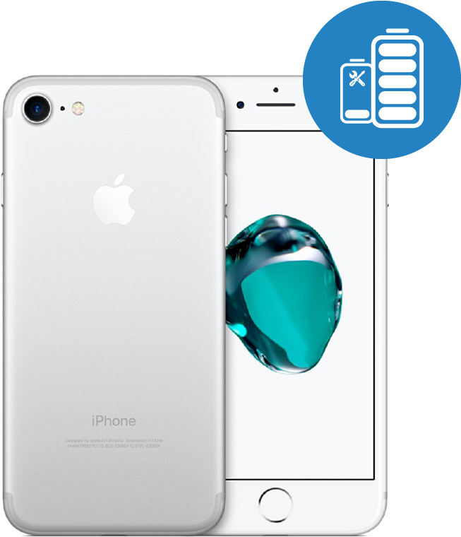 Apple Iphone 7 Battery Replacement - Apple Iphone 7 - Silver (800x800), Png Download