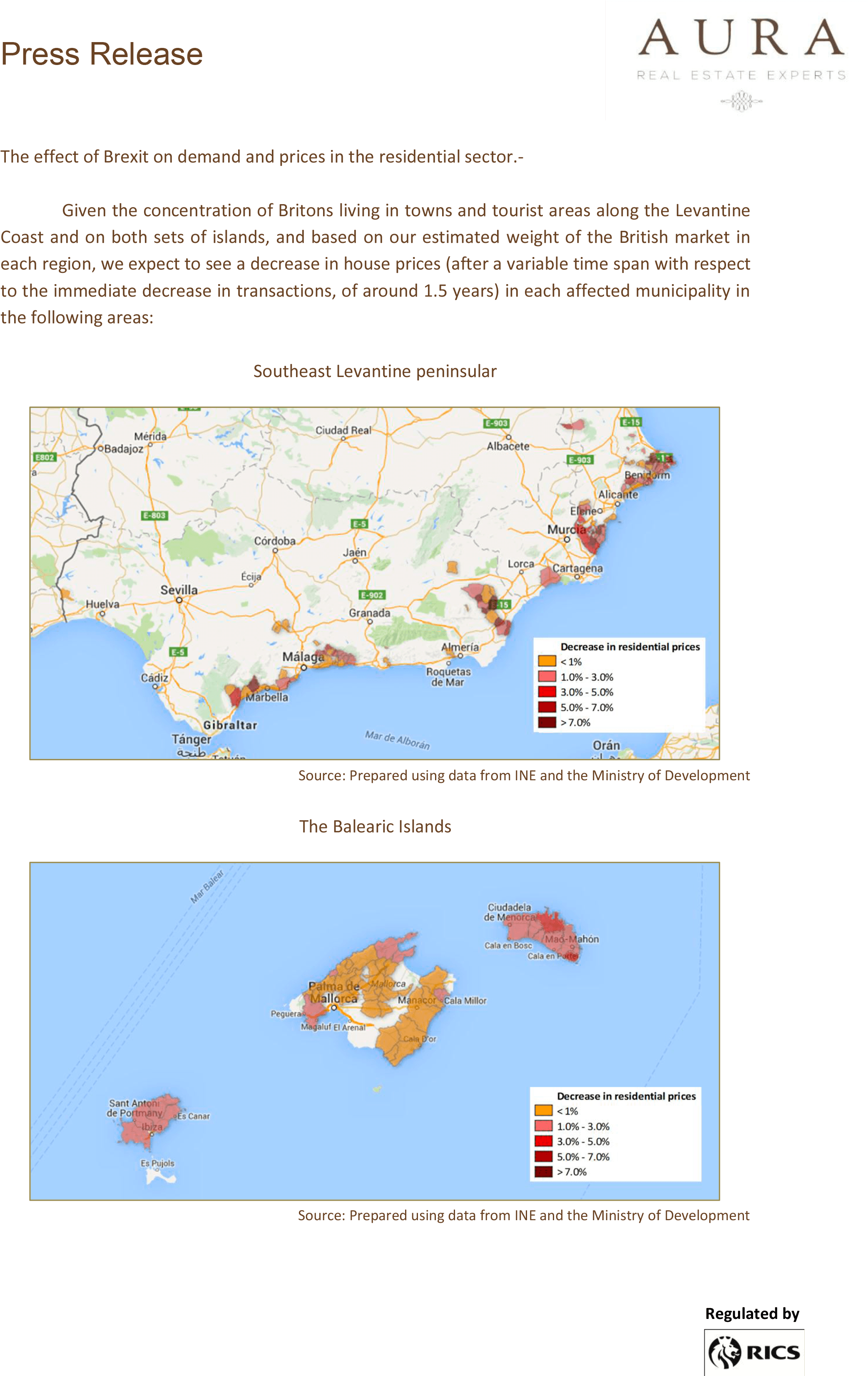 Impact On The Spanish Residential Market July - Map (2146x3354), Png Download