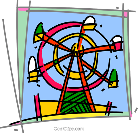 Ferris Wheel Clipart Png Ferris Wheels Royalty Free - Ferris Wheel Clip Art (480x464), Png Download