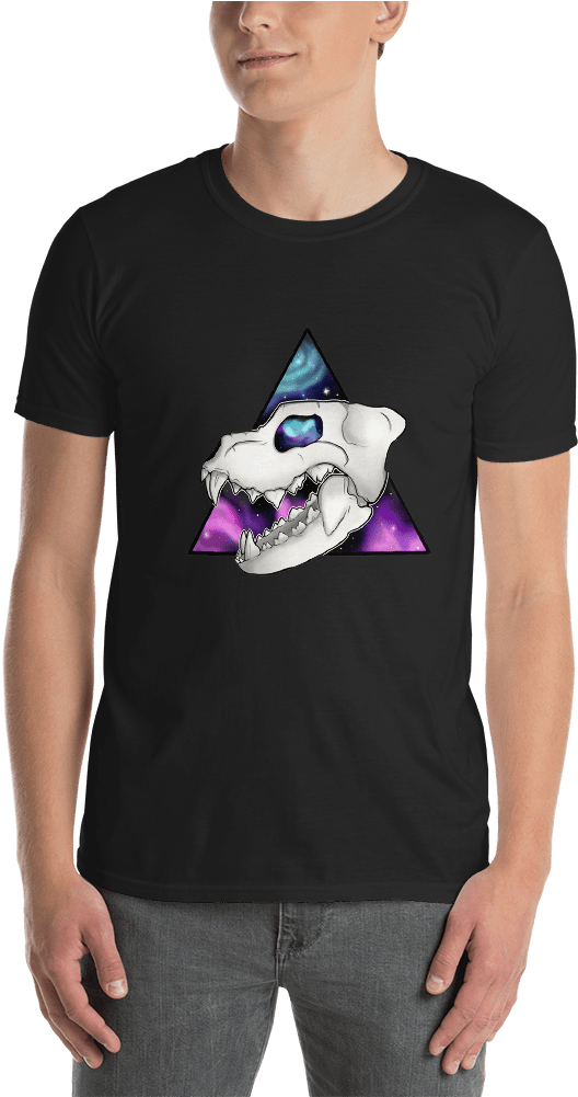 Galaxy Wolf Skull - You Can T Sit With Us Hocus Witch Sanderson Halloween (1000x1000), Png Download