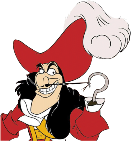 Commitment Comes At A Price - Captain Hook Clipart (456x479), Png Download