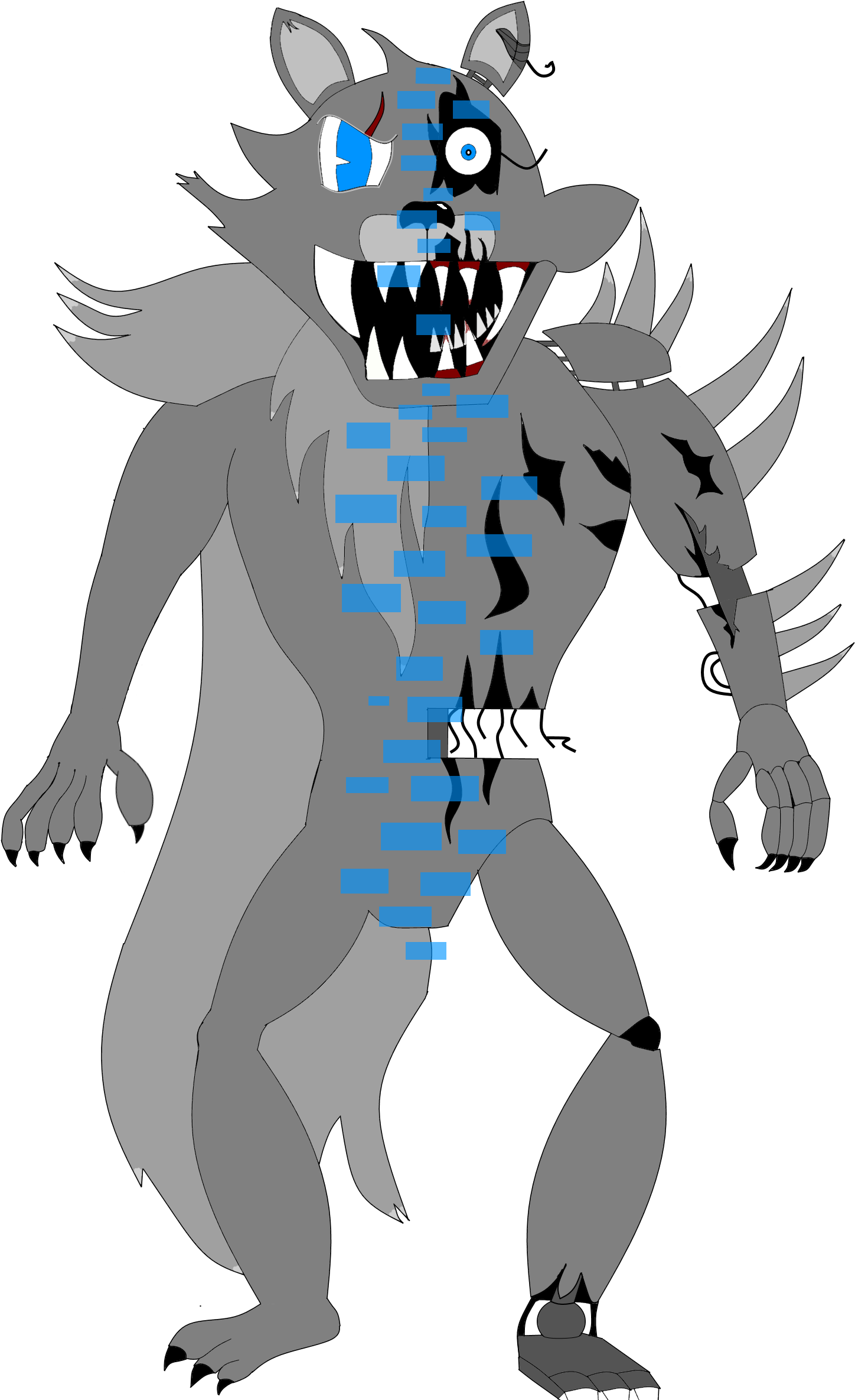Contest Entrytwisted Wolf - Cartoon (1572x2404), Png Download
