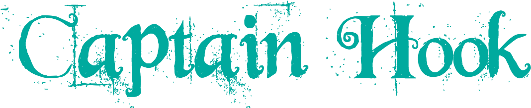 Peter And The Starcatchers - Captain Hook Font (1105x239), Png Download