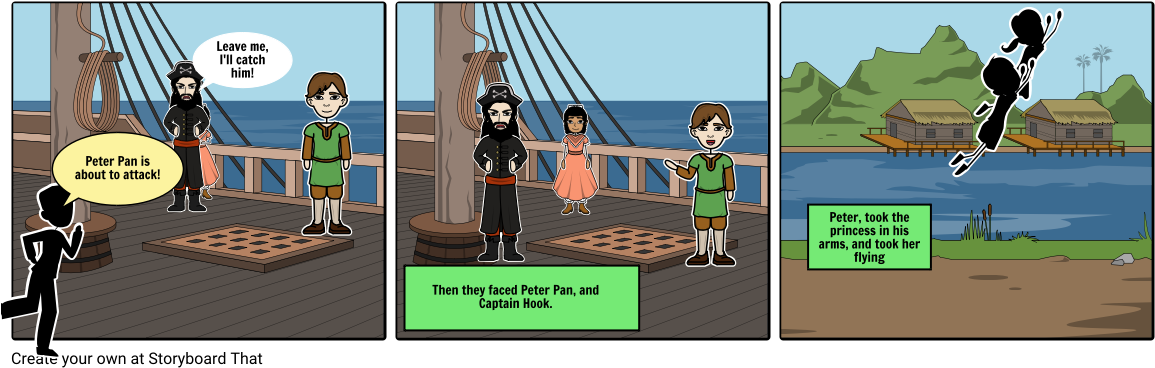 Peter Pan - Cartoon (1164x385), Png Download