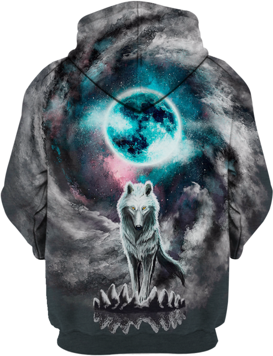 Wolf Hoodie 3d Wolf Hoodie 3d - Wolf Abstract Art (760x759), Png Download