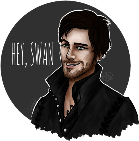 Hey, Swanyou Really Need Captain Hook On Your Dashboard - Once Upon A Time Capitan Garfio (500x500), Png Download