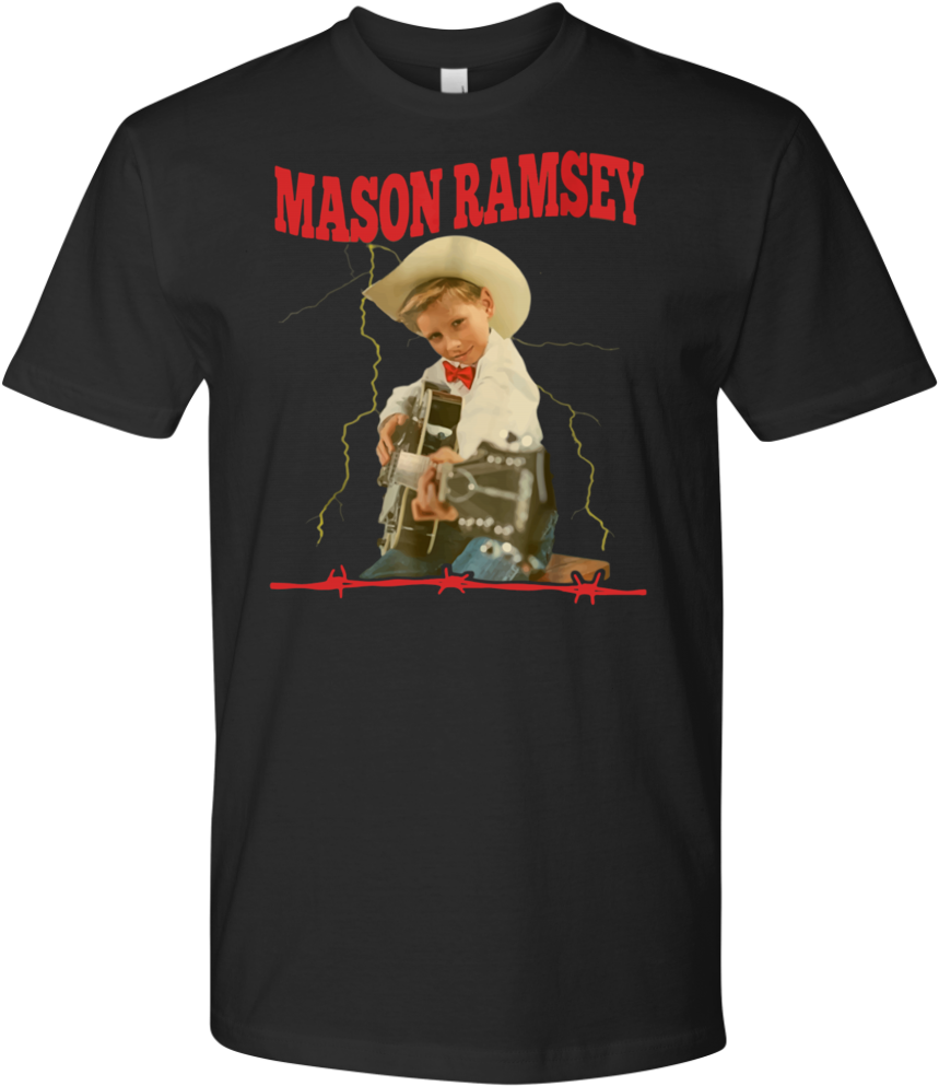 Mason Ramsey Yodeling Boy Guitar Shirt - Mason Ramsey Vintage Shirt (1024x1024), Png Download