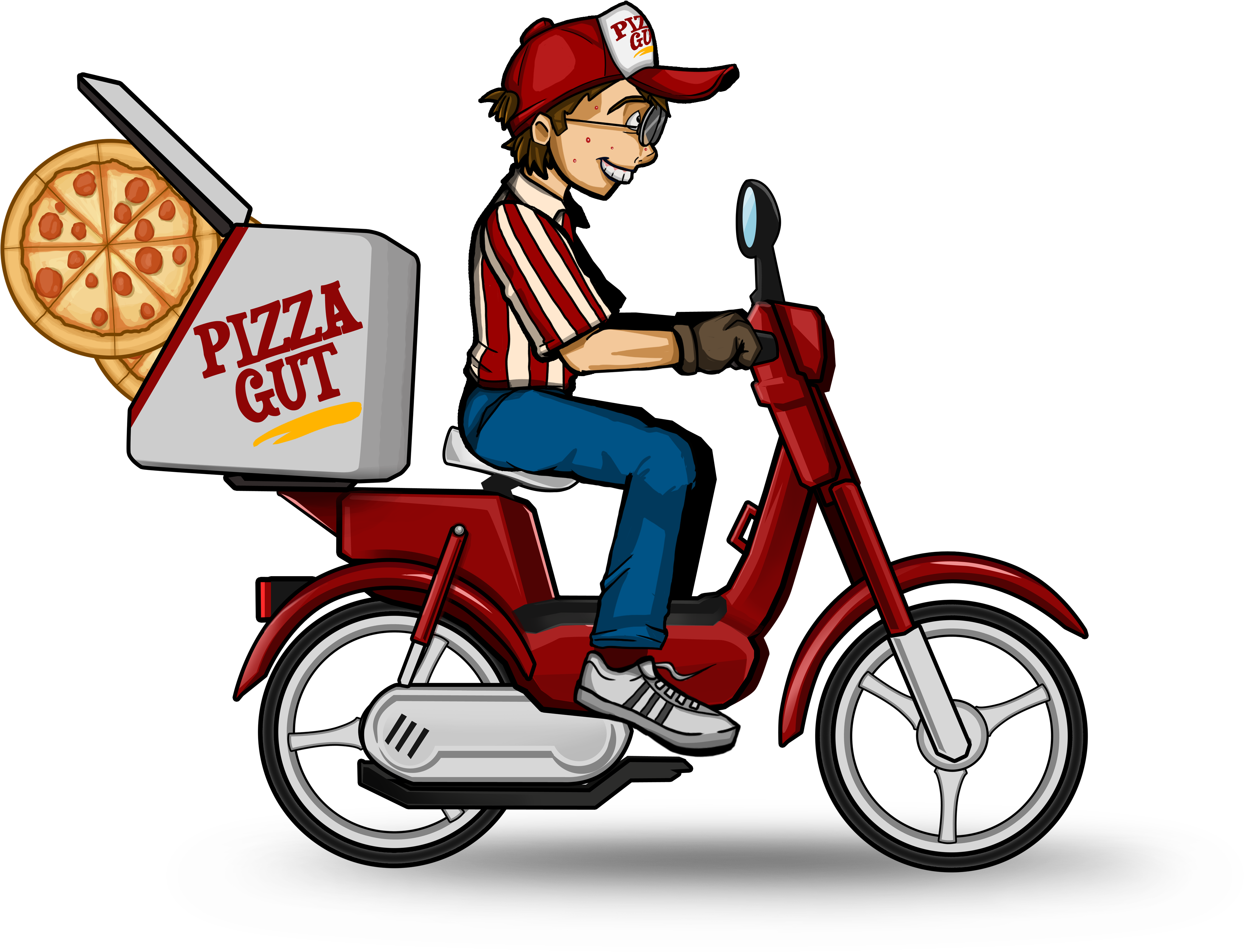 Published September 29, 2014 At 5000 × 3332 In - Pizza Delivery Bike Png (5000x3332), Png Download
