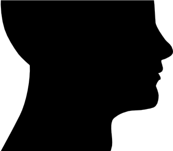 Head Silhouette Cliparts - Black Outline Of A Head (640x480), Png Download