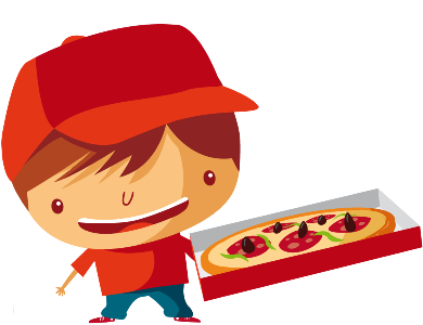 Make Your Day Special With Us - Pizza Delivery Boy Png (400x317), Png Download