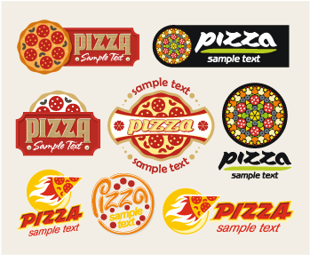 Vector Logo Cartoon Pizza Logo Template - Pizza Logo Template (400x400), Png Download