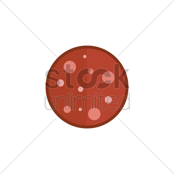 Beef Pepperoni Slice Vector Image Stockunlimited Graphic - Beef (600x600), Png Download