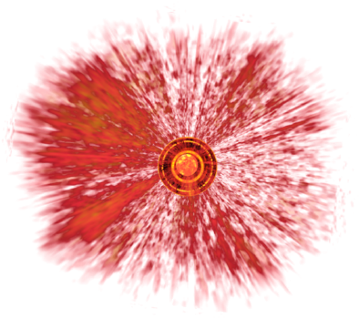 We Add A Fire Effect And A Ball With A Glowing Texture - Circle (400x371), Png Download