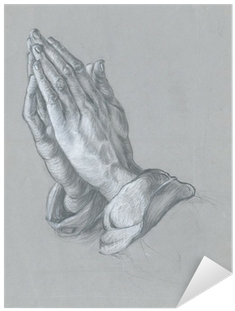 Hands , Pencil And White Chalk Technique Sticker • - Albrecht Dürer (400x400), Png Download