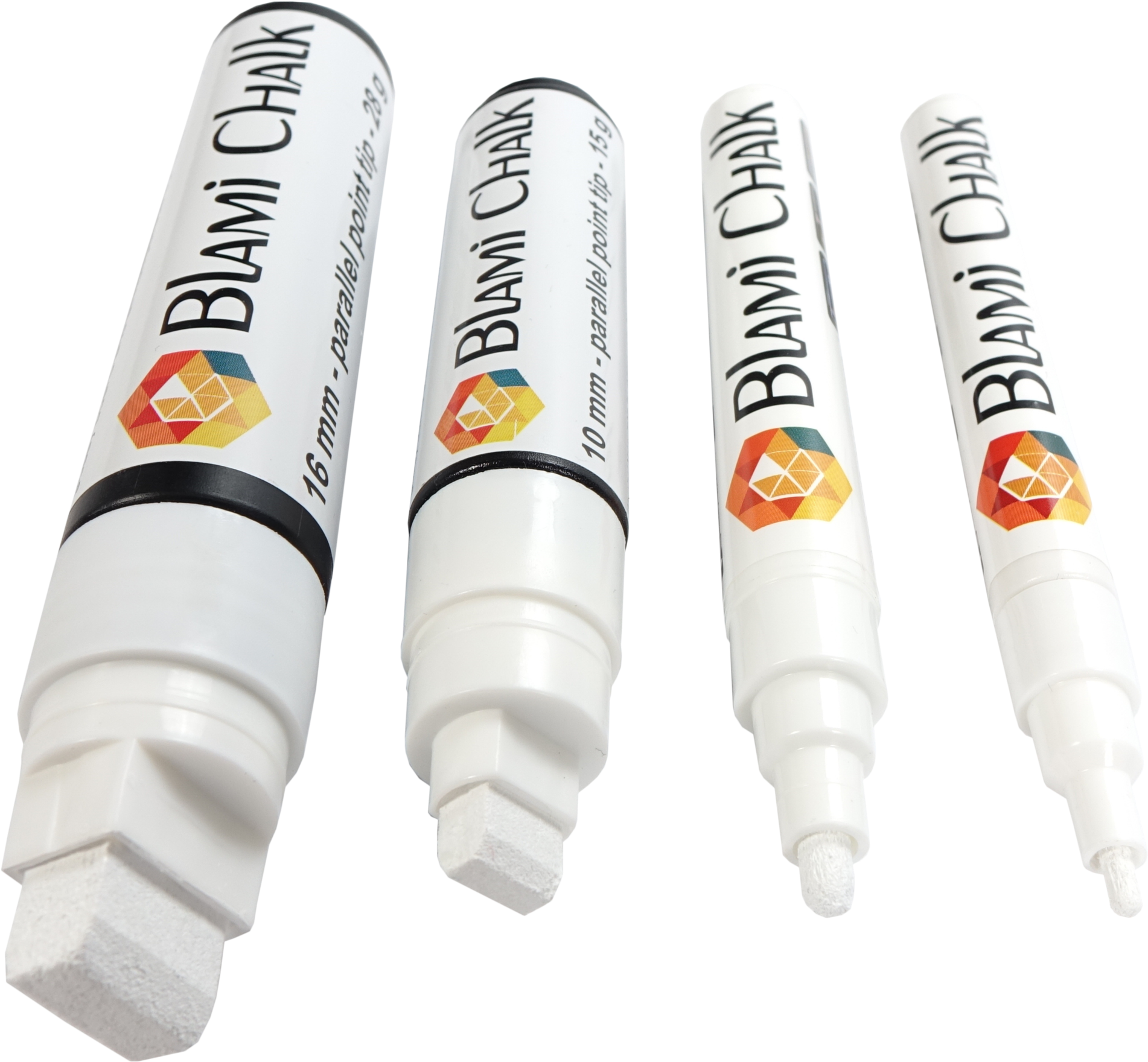 Blami Arts 4 White Chalk Markers With 16mm And 10mm - Art (2048x2048), Png Download