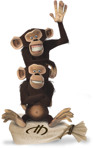Chimps Madagascar 3 - Madagascar Mason And Phil Png (400x560), Png Download