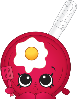 Small-fry Pan - Shopkins En Couleur (576x495), Png Download