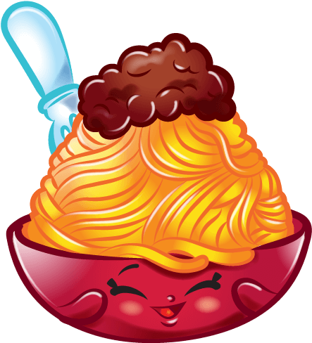 13 Jun - Shopkins Spaghetti (576x495), Png Download