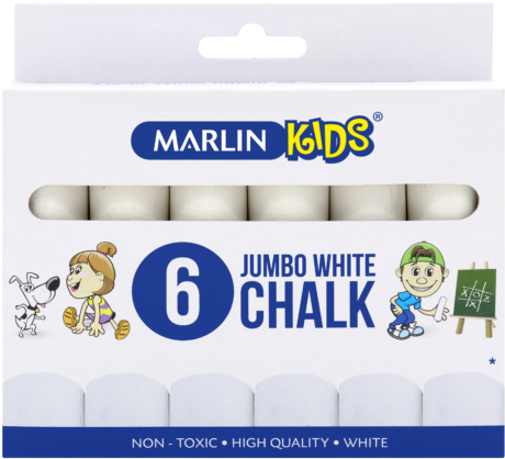 Home - Marlin Kids White Chalk (510x465), Png Download