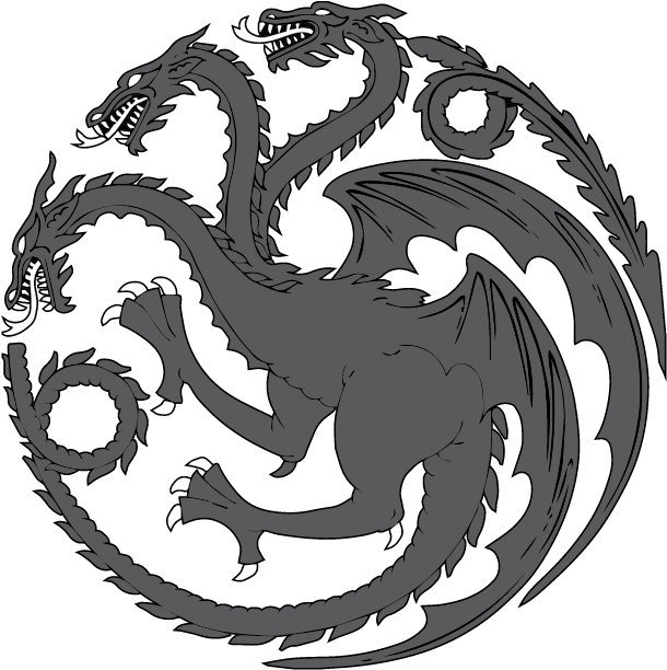 Free House Stark Sigil Png - Game Of Thrones: Shot Glass - Targaryen Sigil (709x945), Png Download