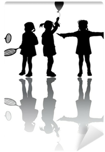 Kids Silhouette (400x400), Png Download