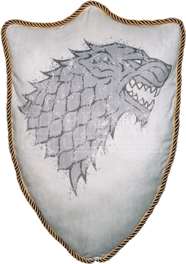Game Of Thrones House Stark Sigil Throw Pillow - Factory Entertainment Game Of Thrones House Stark Direwolf (850x850), Png Download